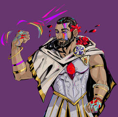 Hades Style Collab Commision - Selevan (Discord, 2020)